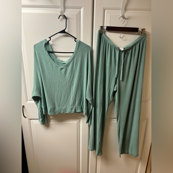 Auden Other - Auden Teal Ribbed Pajama Set, XL/L, Target